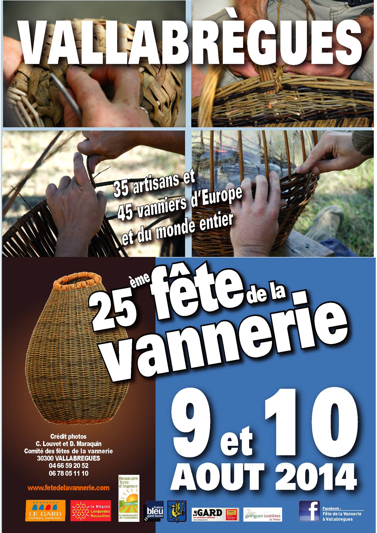Vallabrègues - Plakat zum Korbmarkt 2014