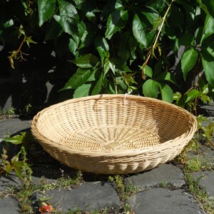 Schale aus Peddigrohr und Seegrasschnur