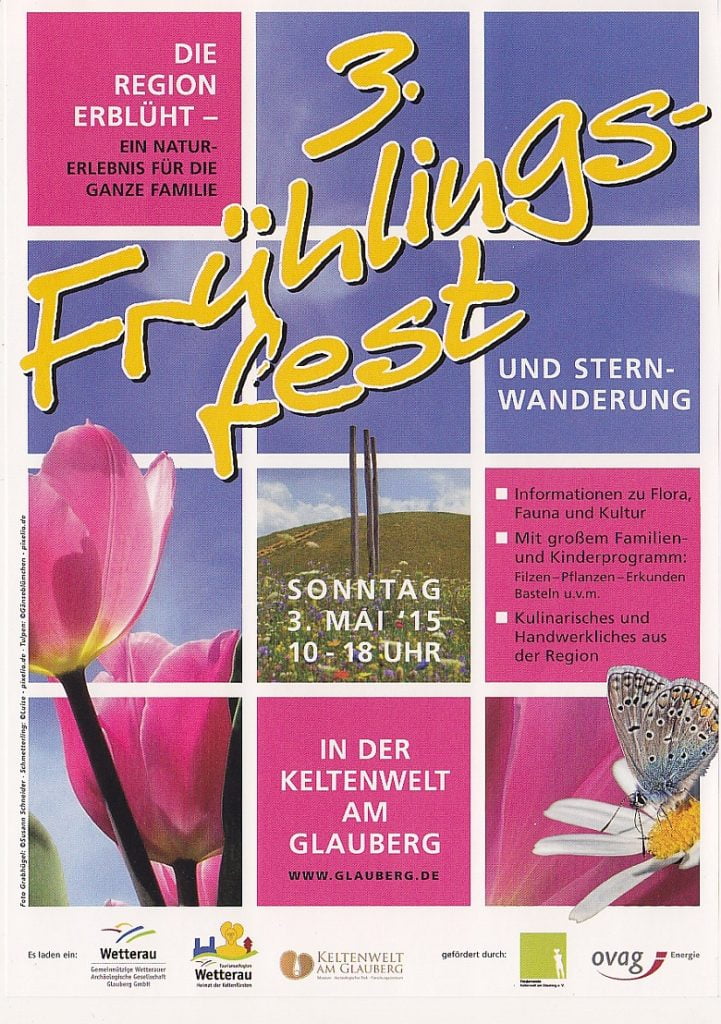 Flyer zum Frühlingsfest in der Keltenwelt 2015