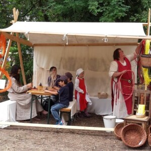 Mitmachaktion in Himbach Mittelaltermarkt Limeshain-Himbach