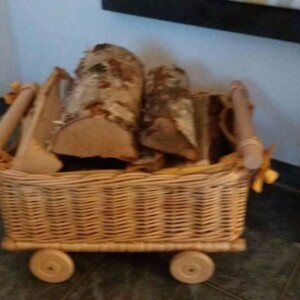 Kundenauftrag - Nachbau eines Holzkorbs auf Räder Nachbau
