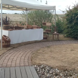 Marktstand zum Tag der Regionen am 9. September 2022 in Butzbach Fauerbach - Birkenhofcafe Tag der Regionen-Marktzelt Kobwaren