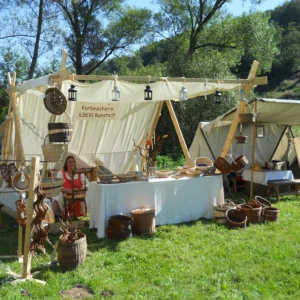 Mittelaltermarkt im Flörsbachtal Martzelt beim Mittelalterfest Flörsbachtal