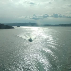 Lotesenboot holt den Lotsen ab Der Lotse wird abgeholt