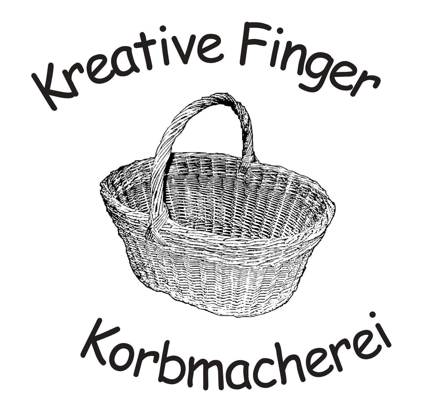 LOGO Korbmacherei Kreative Finger mit transparenten Hintergrund