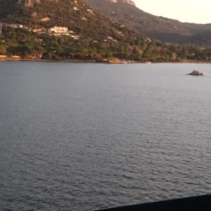 Blick von der Fähre in die Bucht von Porto Vecchio