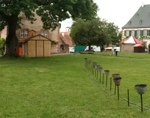 Panoramabild in der Benediktinerabtei in Seligenstadt