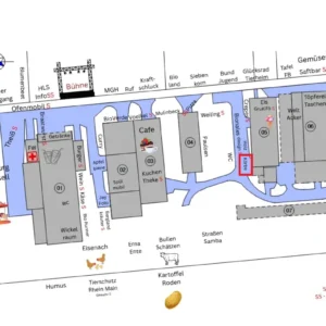 Standplan beim Hoffest von Querbeet