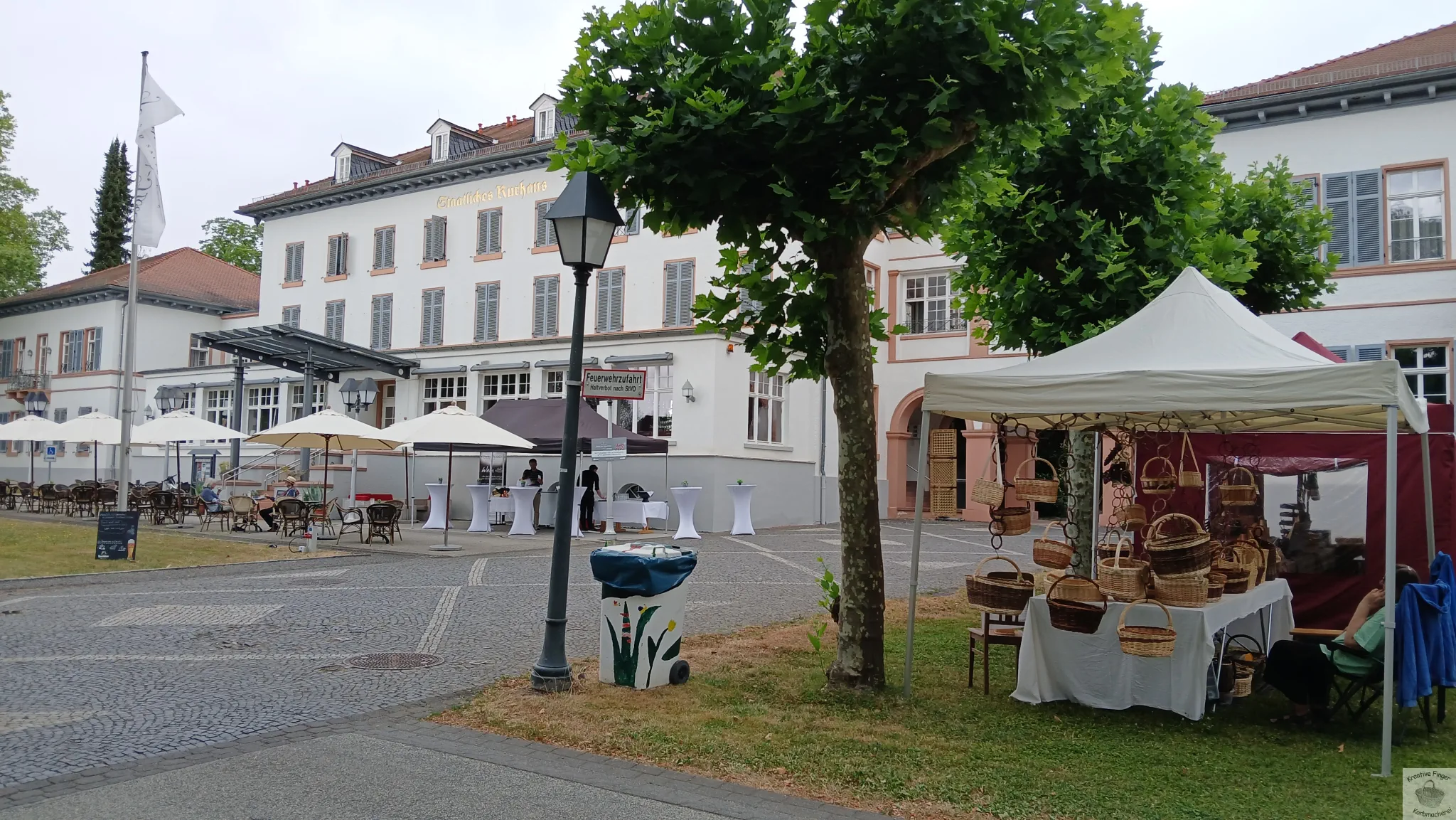 Marktstand vor dem Kurhaushotel